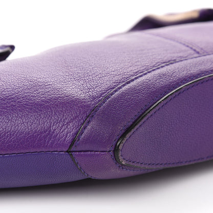 Alexander McQueen Calfskin De Manta Clutch Purple 8 of 12