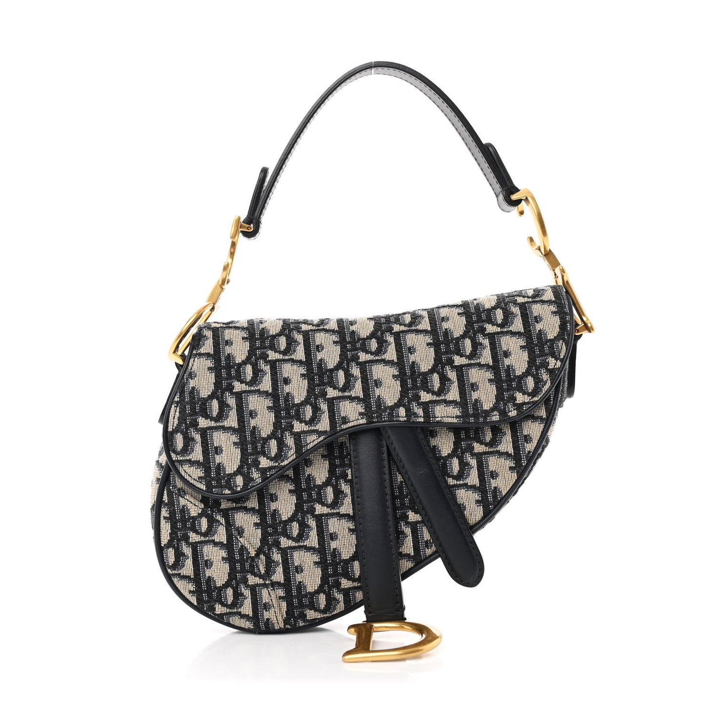 Oblique Mini Saddle Bag Blue