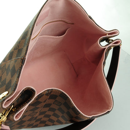 Louis Vuitton Damier Ebene Caissa Hobo Rose Ballerine 5 of 7