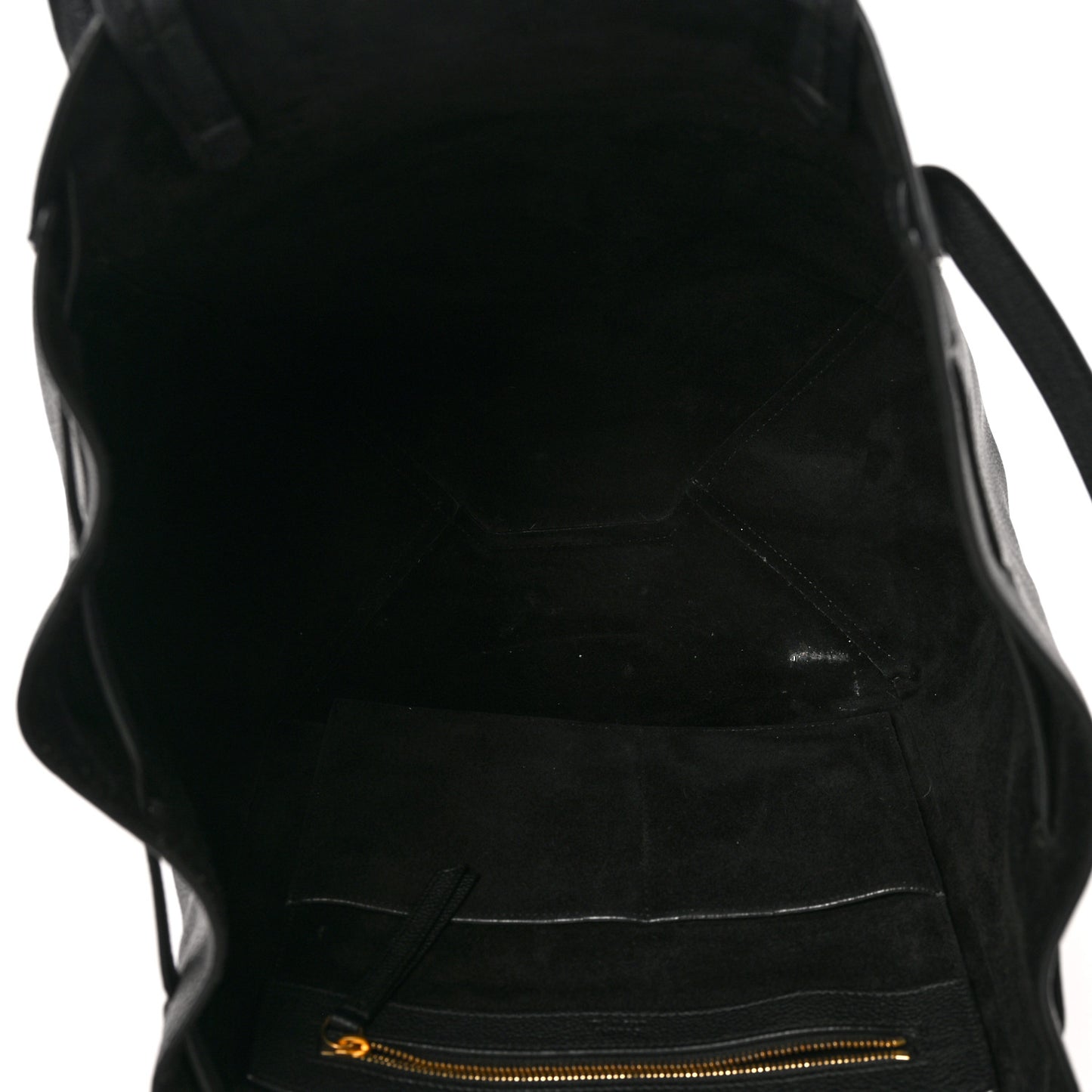 Soft Grained Calfskin Small Belt Cabas Phantom Black