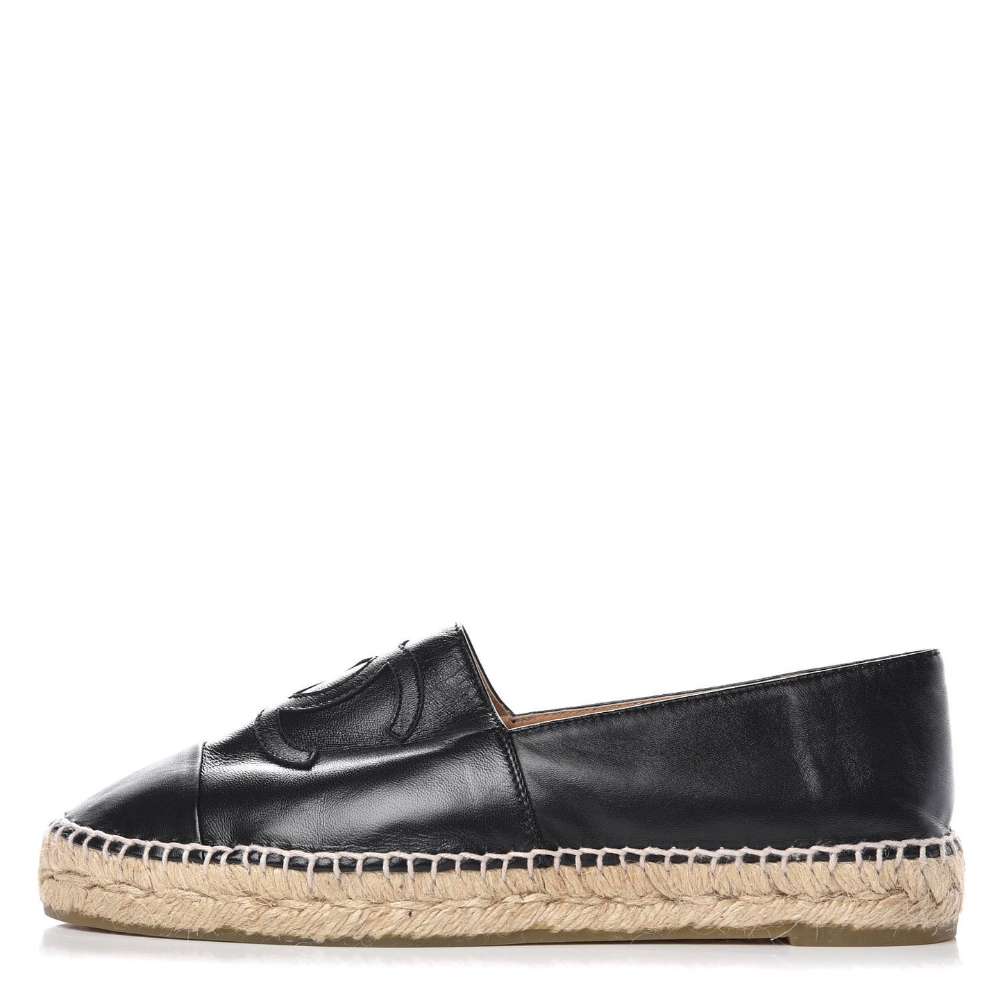 Lambskin CC Espadrilles 39 Black