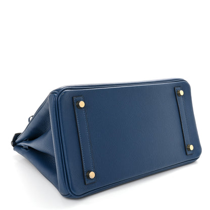 Hermes Taurillon Novillo Birkin 30 Deep Blue 4 of 12