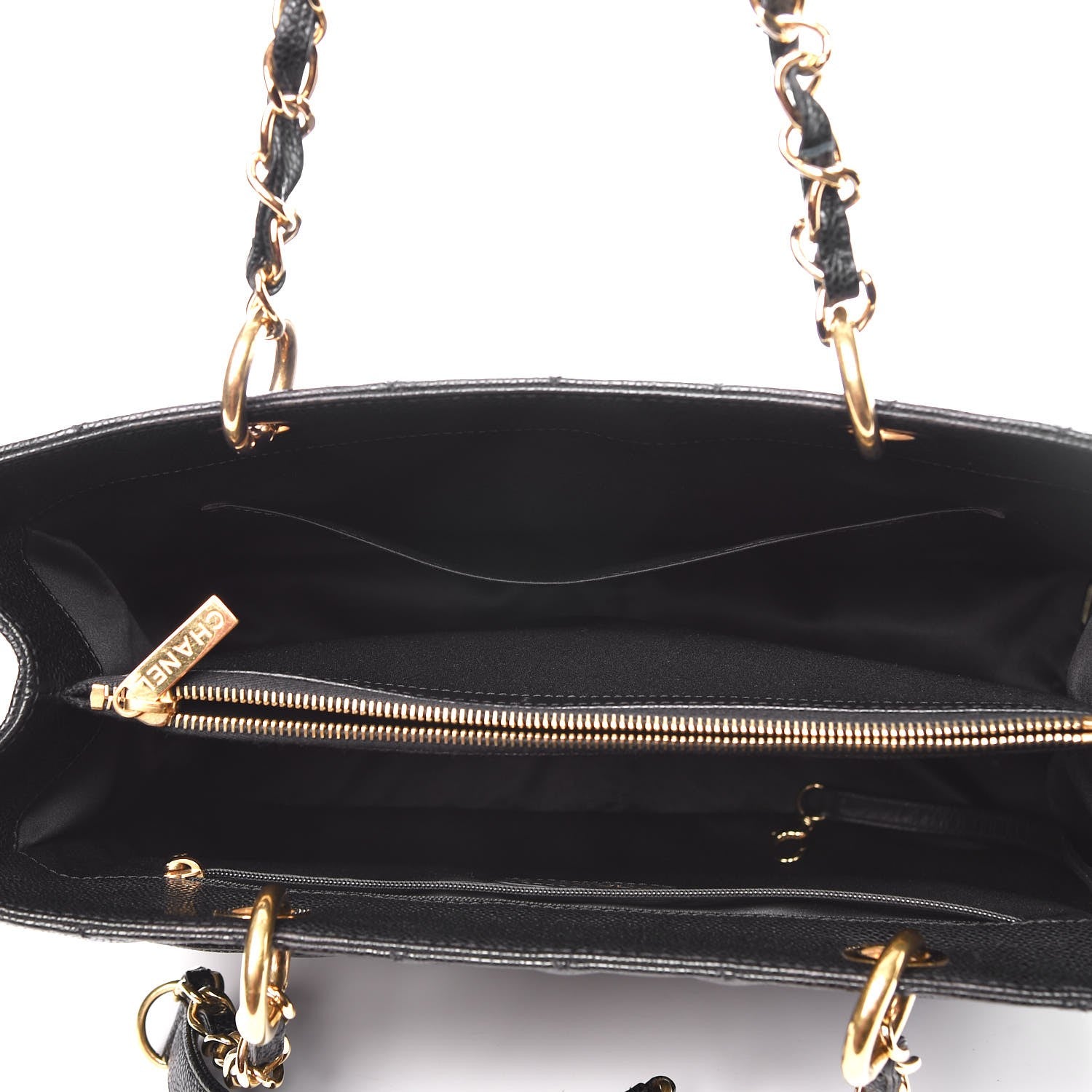 Chanel Caviar Quilted Grand Shopping Tote GST Black 5 of 11