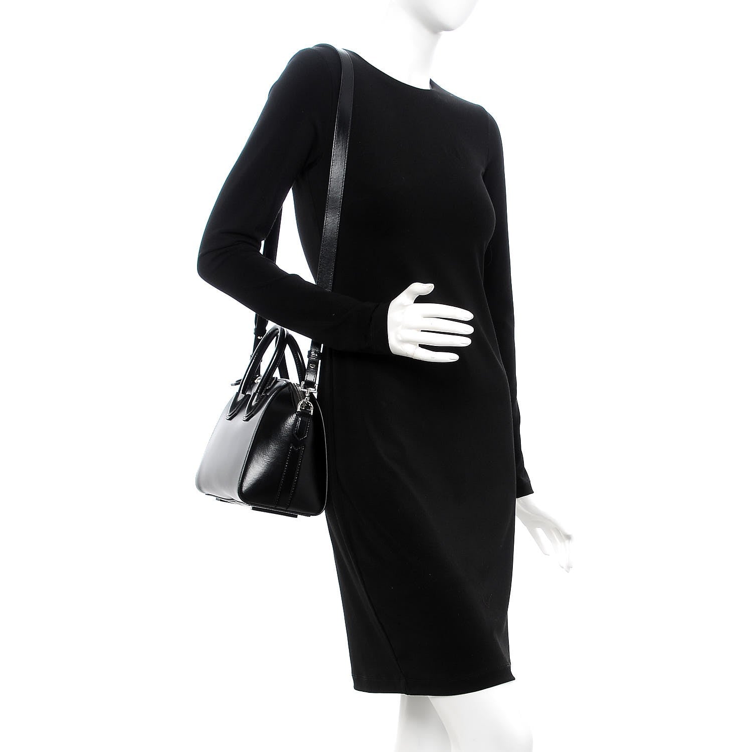 Givenchy Shiny Lord Calfskin Mini Antigona Black 2 of 11