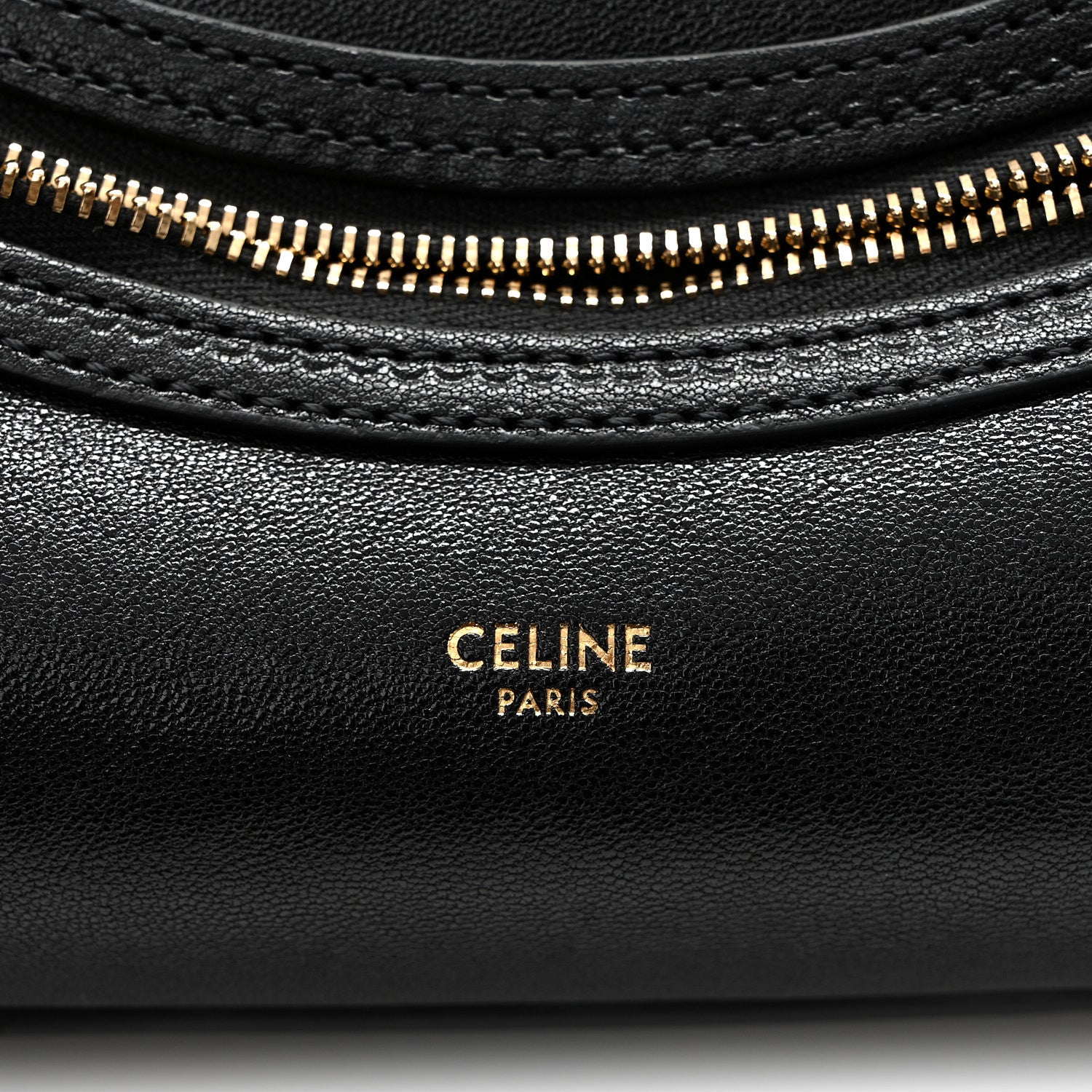 Celine Supple Shiny Lambskin Medium Smiling New Luggage Black 6 of 10