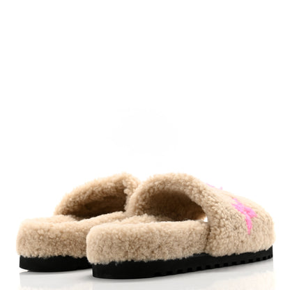 Louis Vuitton Shearling Paseo Flat Comfort Mule 41 Beige 4 of 8