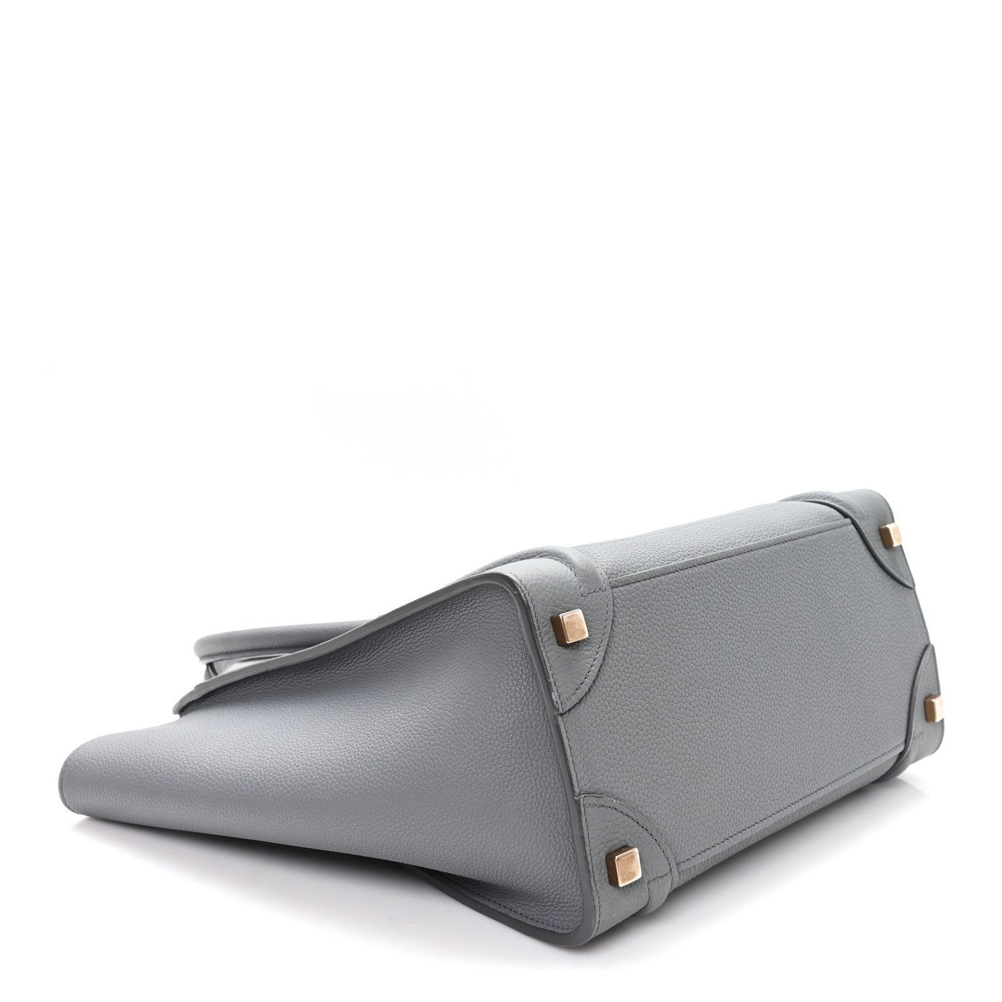 Baby Drummed Calfskin Micro Luggage Kohl