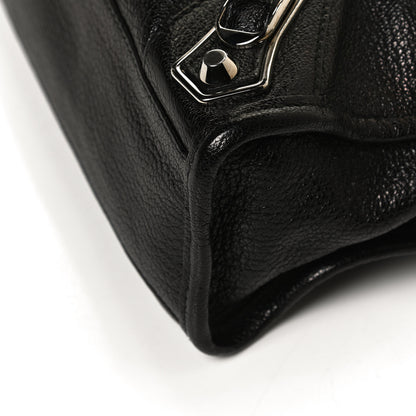 Balenciaga Chevre Silver Metallic Edge Hardware Mini City Black 11 of 14
