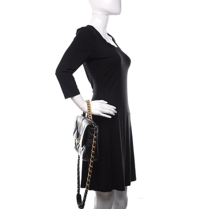 Chanel Goatskin Quilted Medium 19 Flap Black 3 of 12
