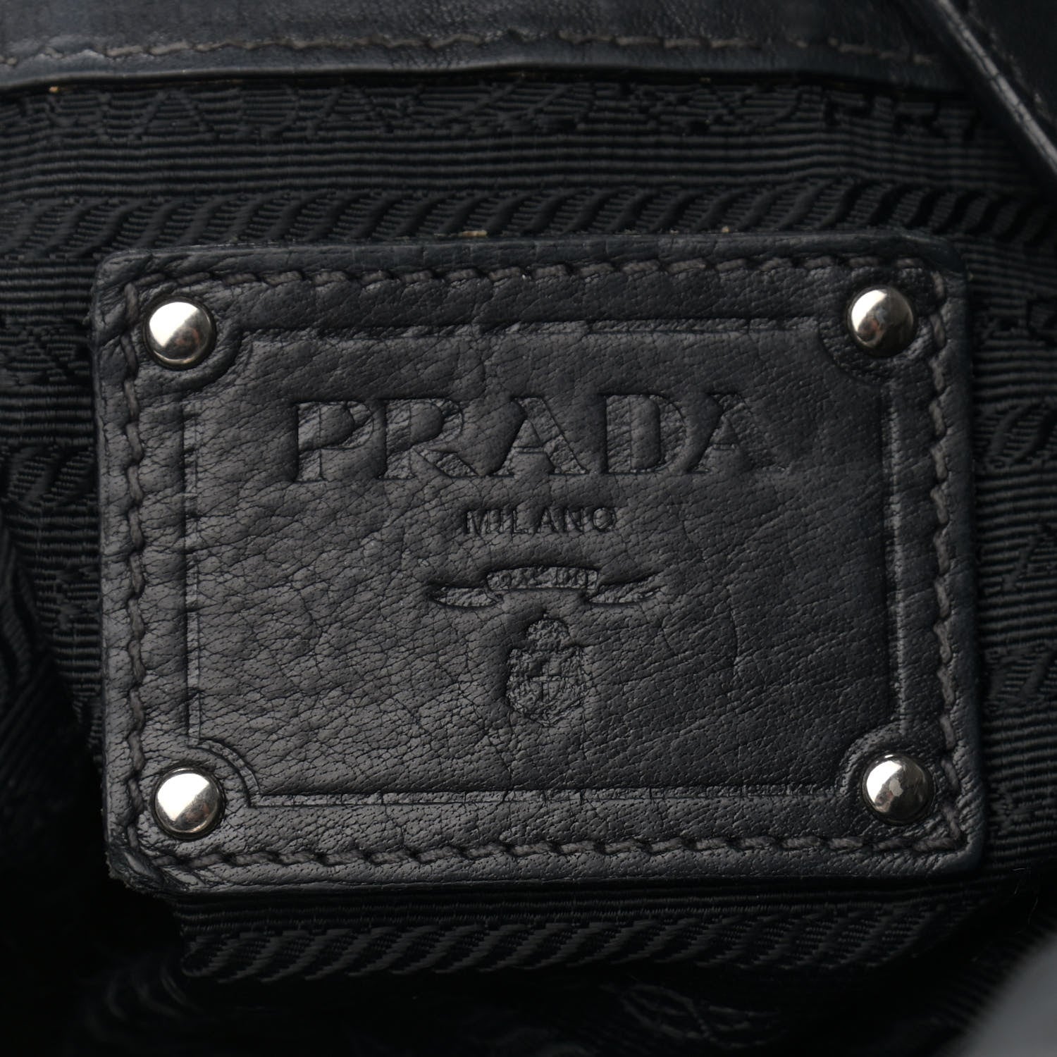 Prada Vitello Daino Shoulder Bag Black 6 of 11