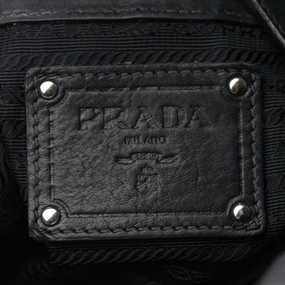 Prada Vitello Daino Shoulder Bag Black 6 of 11