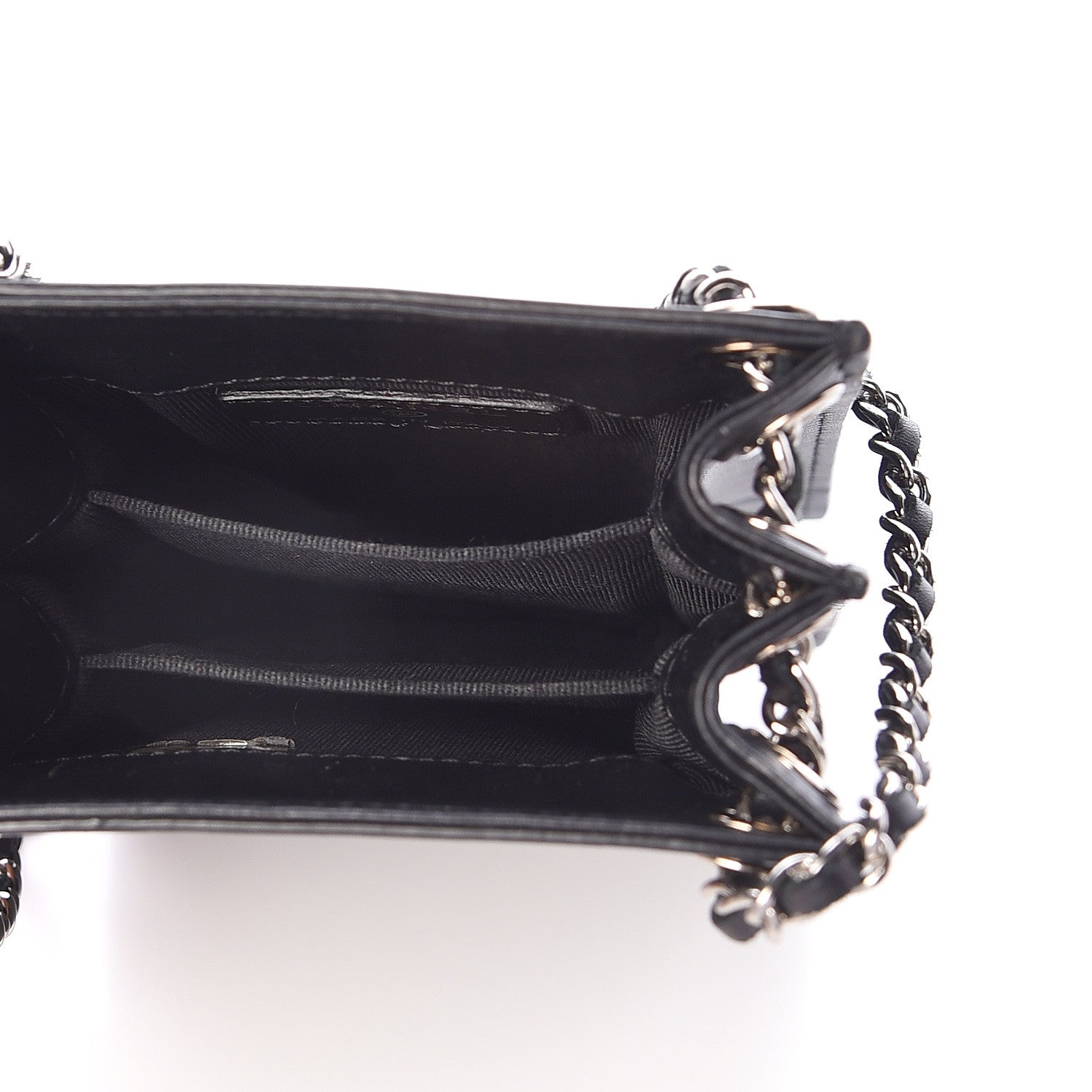 Chanel Patent CC Phone Holder Crossbody Black 5 of 9