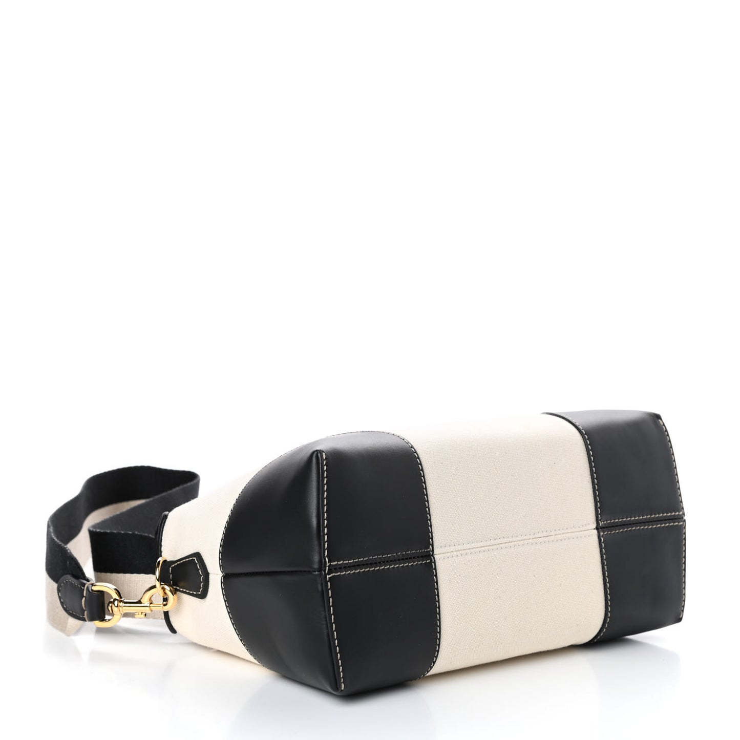 Canvas Vitello King Logo Embroidered Medium By The Way Boston Bag Grezzo Black