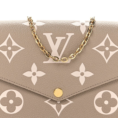 Louis Vuitton Empreinte Monogram Giant Felicie Pochette Tourterelle Creme 9 of 12