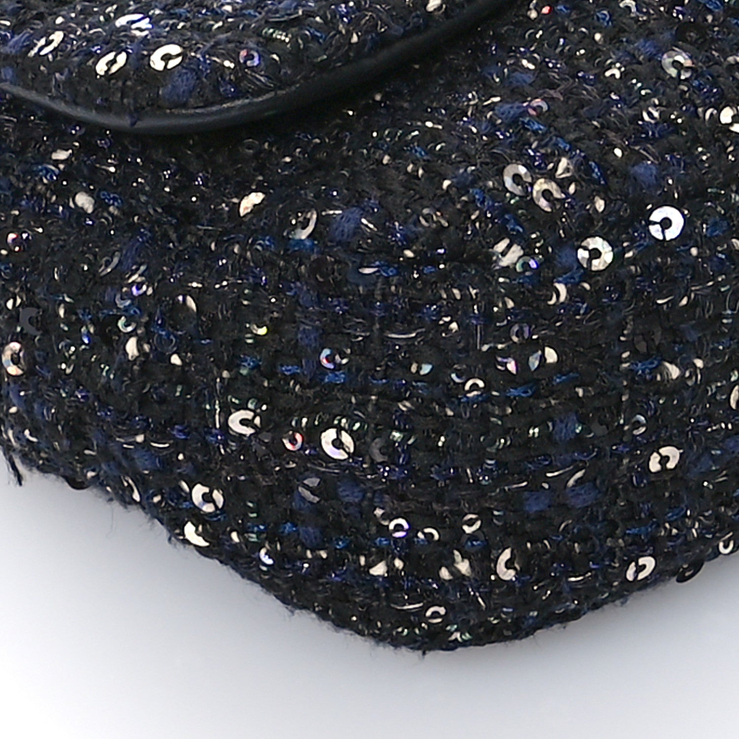 Chanel Tweed Mini Pearl Handle Flap Black Ecru 9 of 11