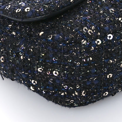Chanel Tweed Mini Pearl Handle Flap Black Ecru 9 of 11