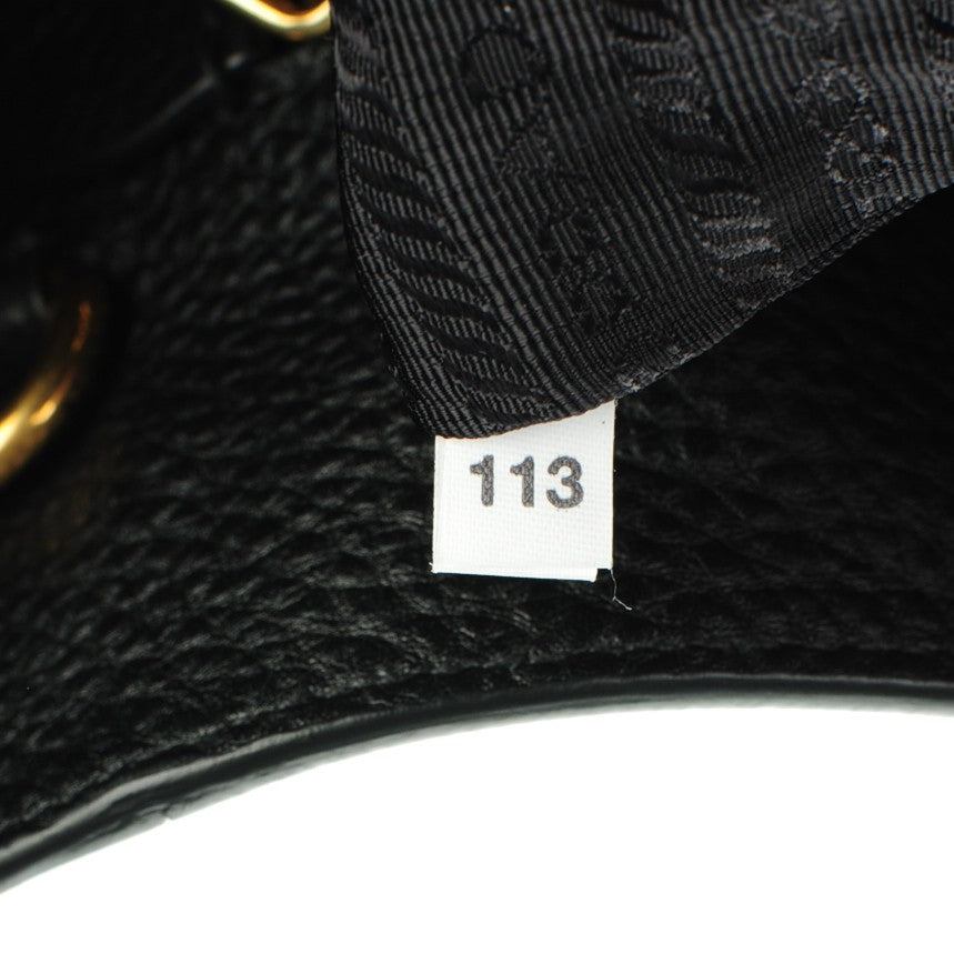 Vitello Daino Tote Nero Black