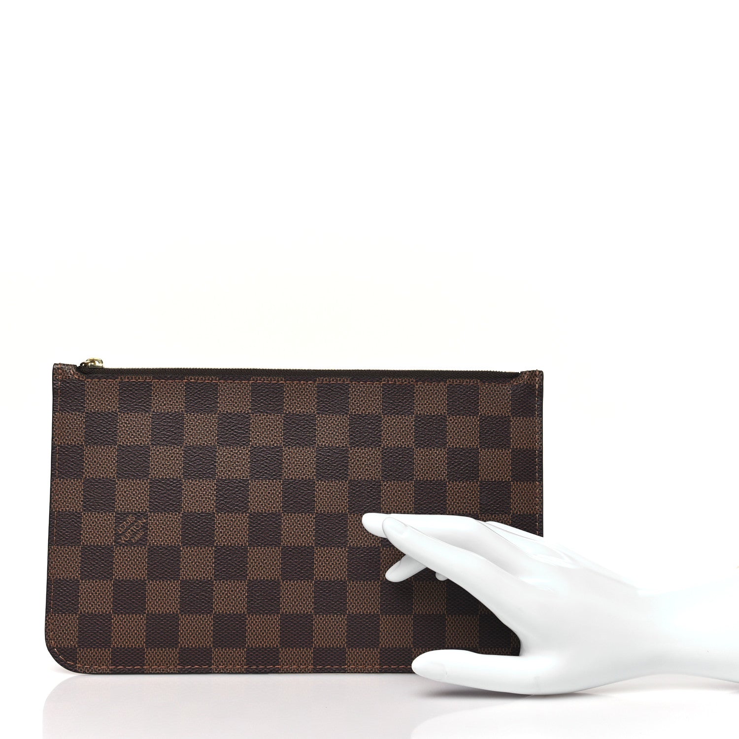 Louis Vuitton Damier Ebene Neverfull MM GM Pochette 2 of 9