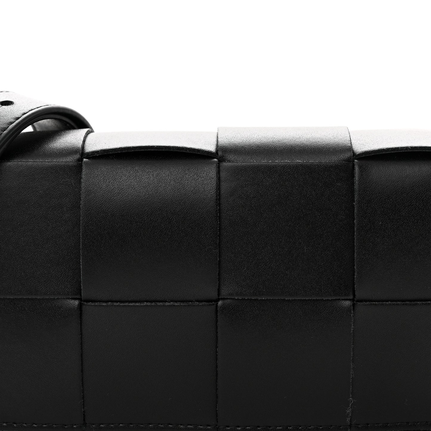 Nappa Maxi Intreccio The Belt Cassette Bag Black