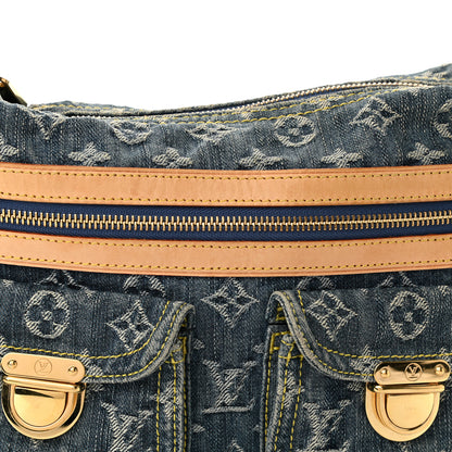 Louis Vuitton Monogram Denim Baggy PM Blue 7 of 12