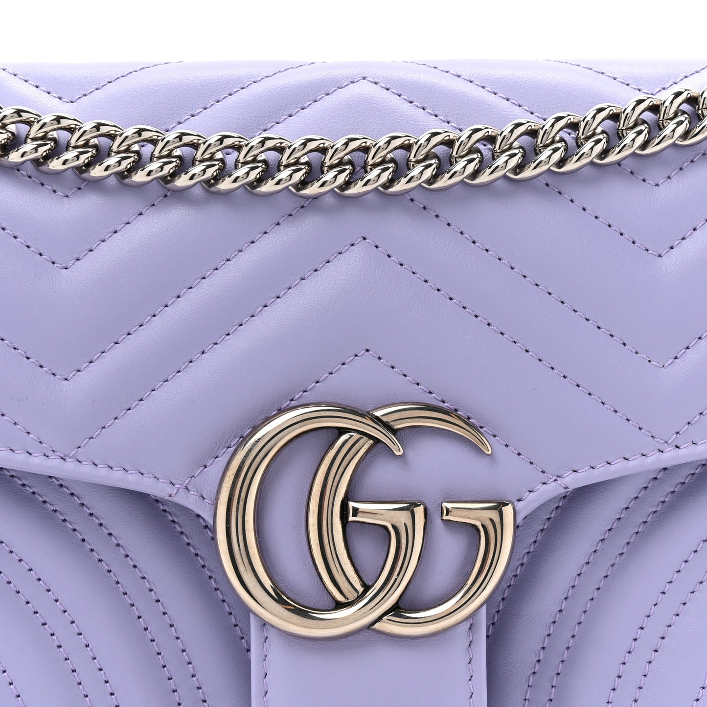 Calfskin Matelasse Small GG Marmont Shoulder Bag Lapis