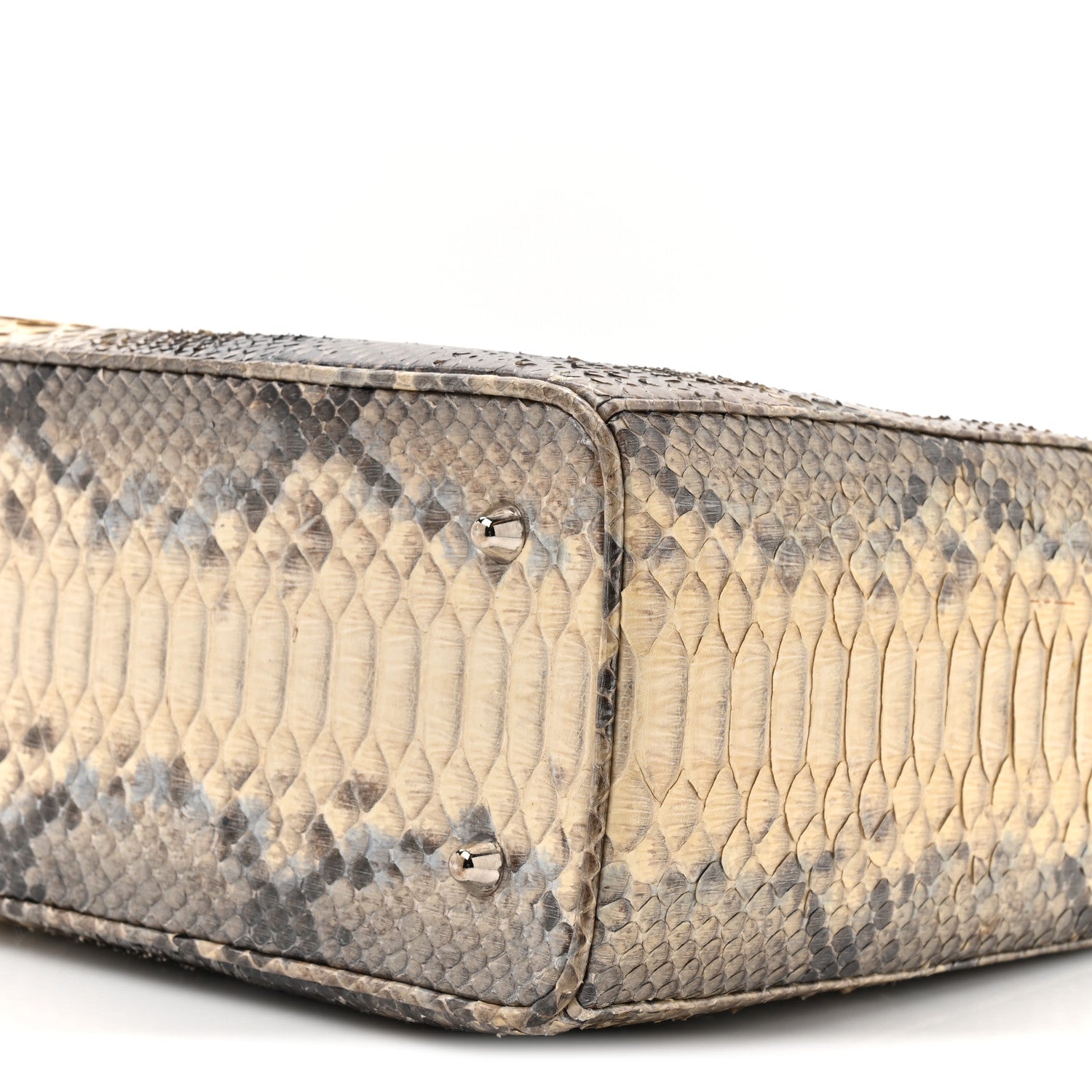 Christian Dior Snakeskin Extra Large Lady Dior Beige 9 of 10