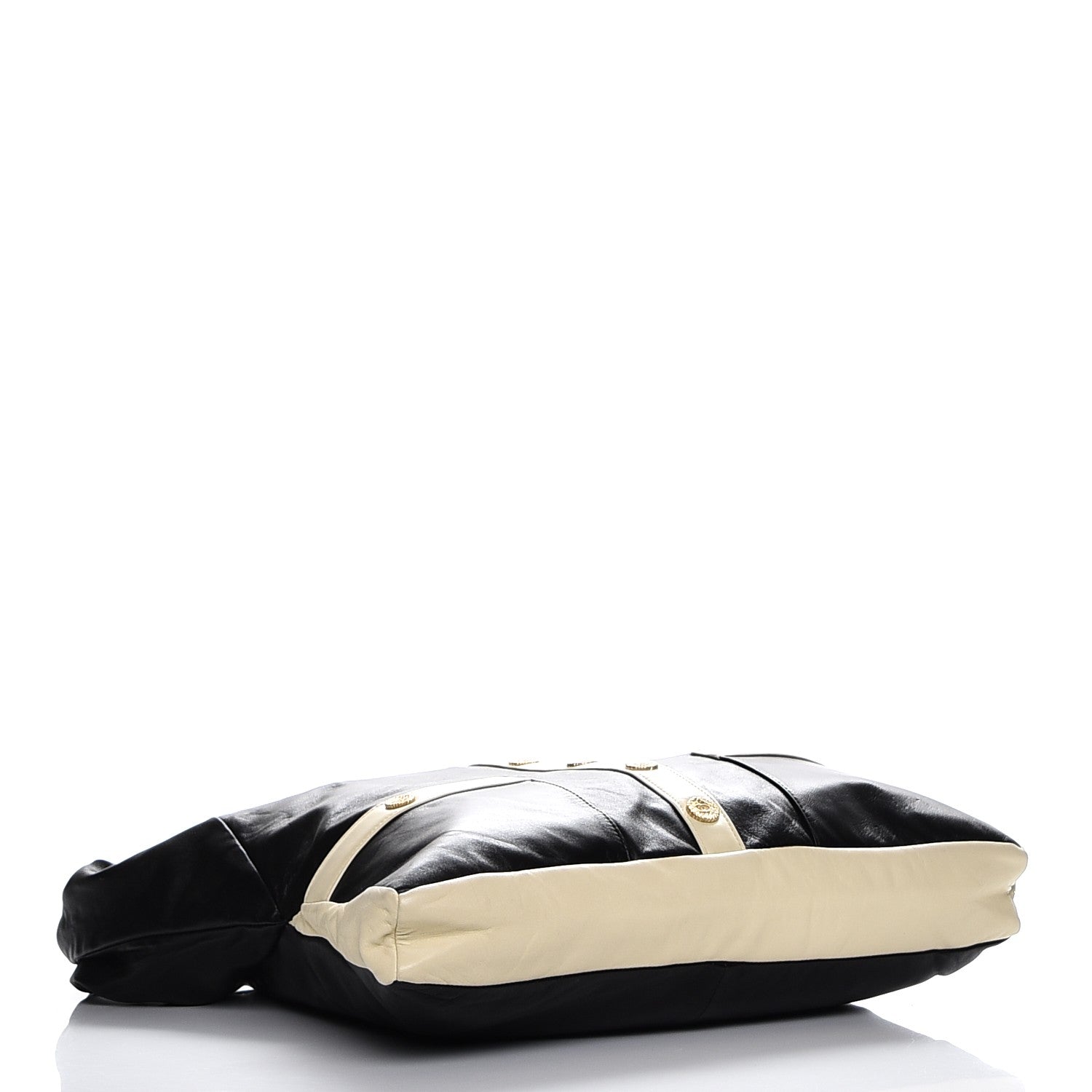 Chanel Lambskin Large Girl Bag Black Beige 4 of 7