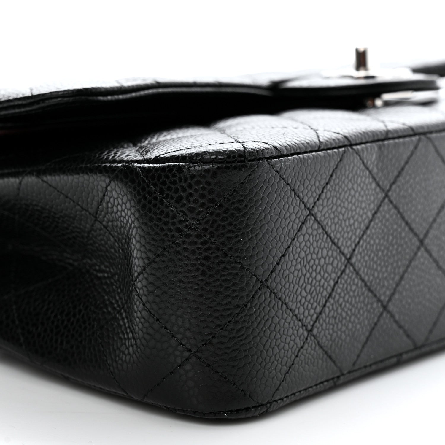 Chanel Caviar Quilted Medium Double Flap Black 9 of 10