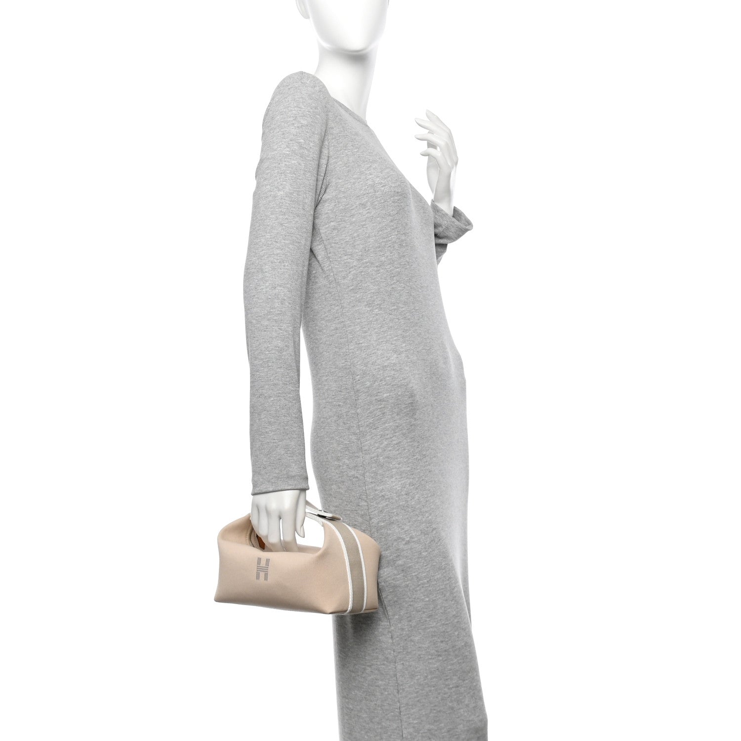 Hermes Canvas Small Bride-A-Brac Pouch Natural 4 of 28