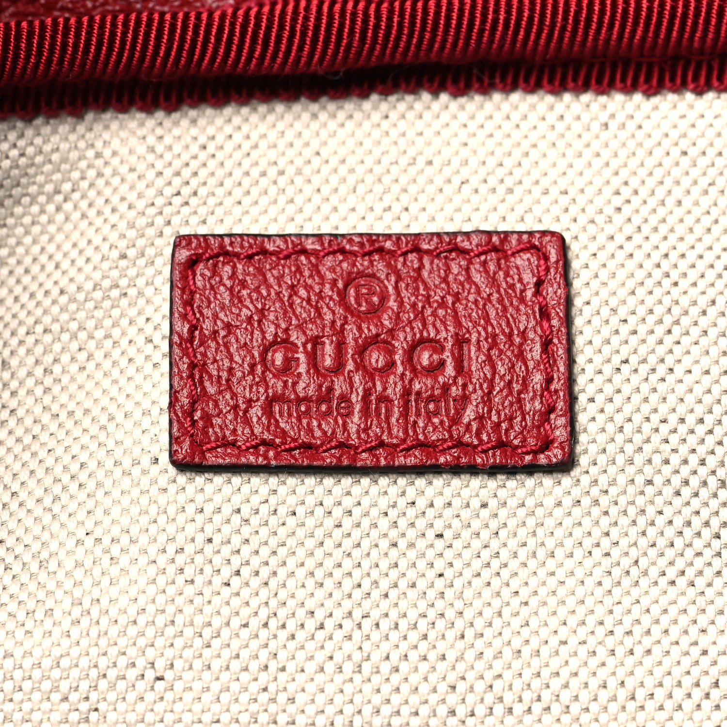 Gucci Grained Calfskin Medium Ophidia Double Buckle Backpack Red 6 of 10