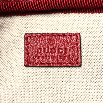 Gucci Grained Calfskin Medium Ophidia Double Buckle Backpack Red 6 of 10