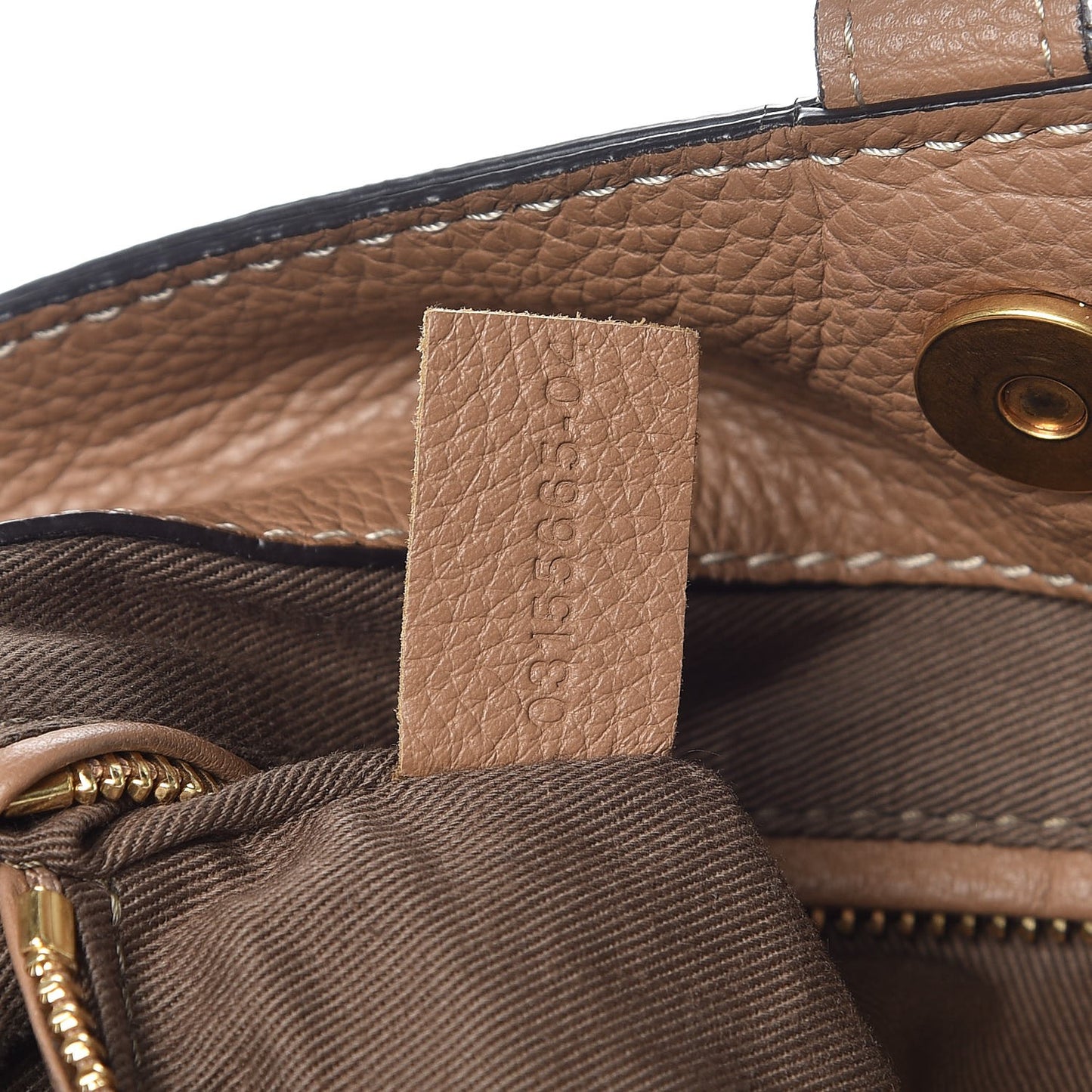 Calfskin Large New Marcie Tote Nut