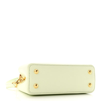 Louis Vuitton Taurillon Karung Mini Capucines Vert D'eau Green 4 of 10