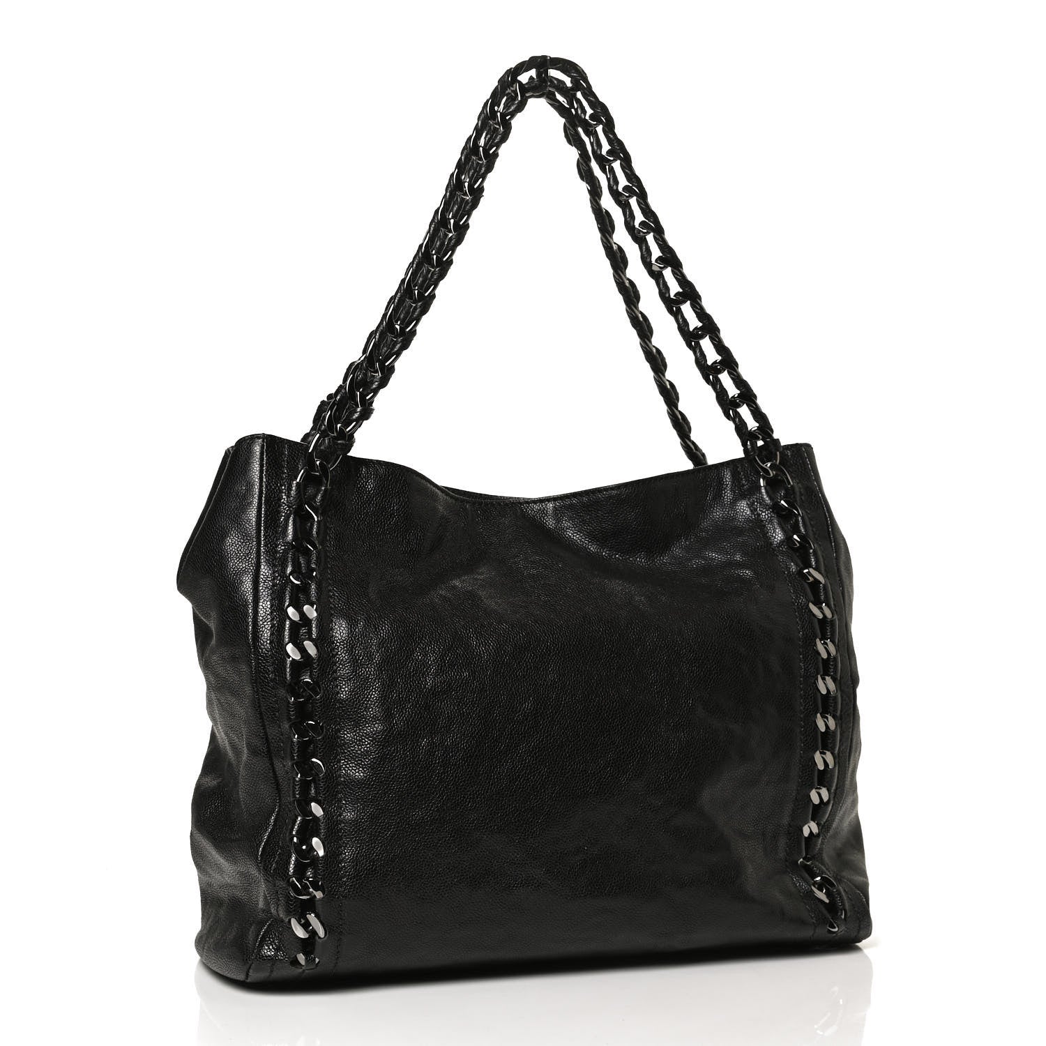 Chanel Glazed Caviar Modern Chain Tote Black 3 of 10