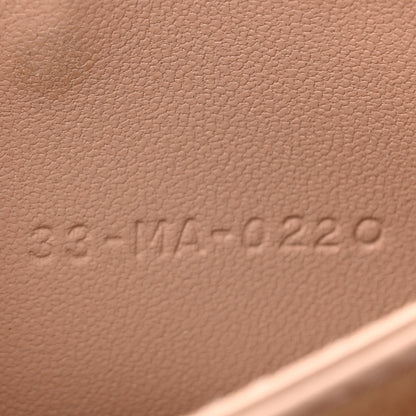 Christian Dior Ultra Matte Calfskin Cannage Lady Dior 5-Gusset Card Holder Blush Powder 8 of 13