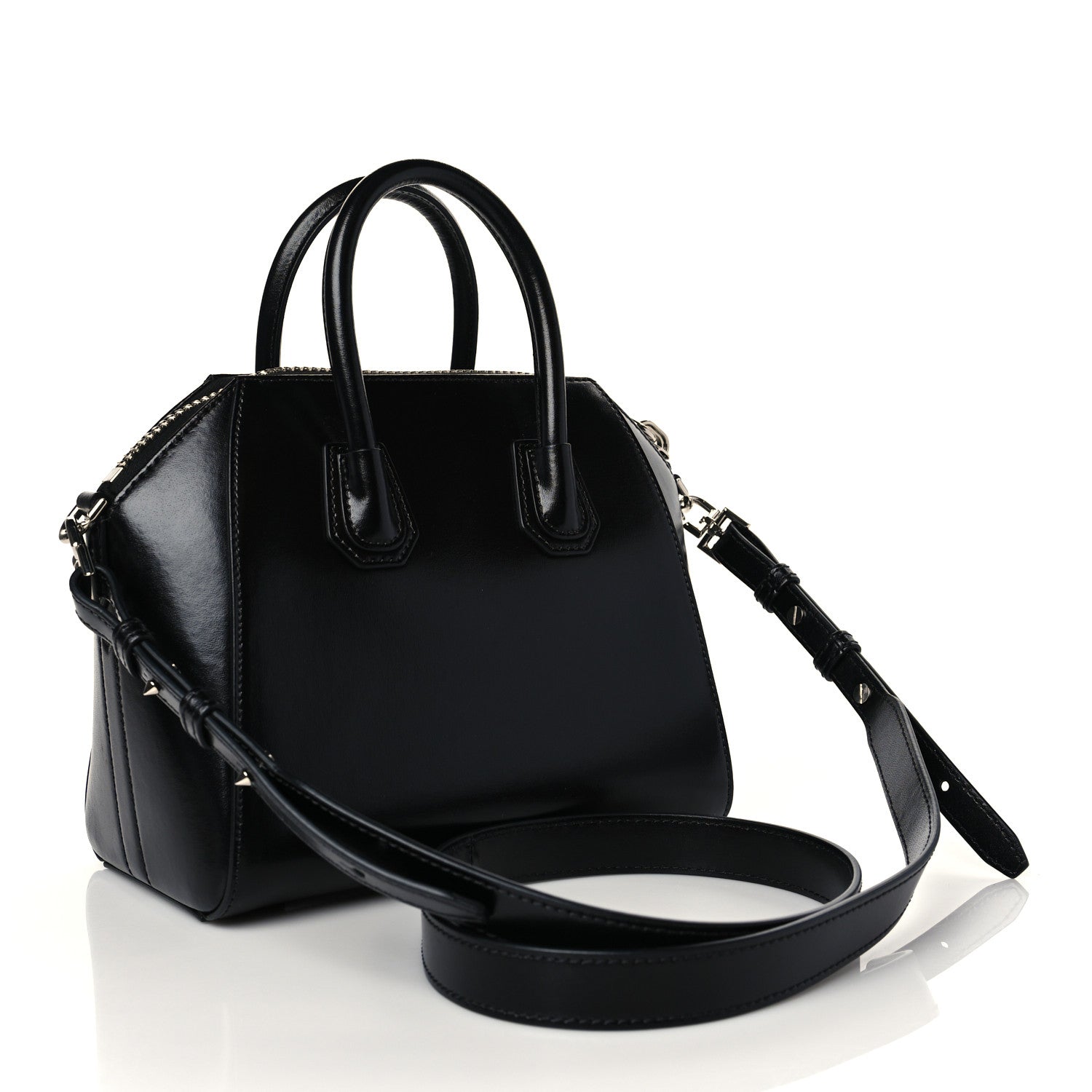 Givenchy Shiny Lord Calfskin Mini Antigona Black 3 of 10