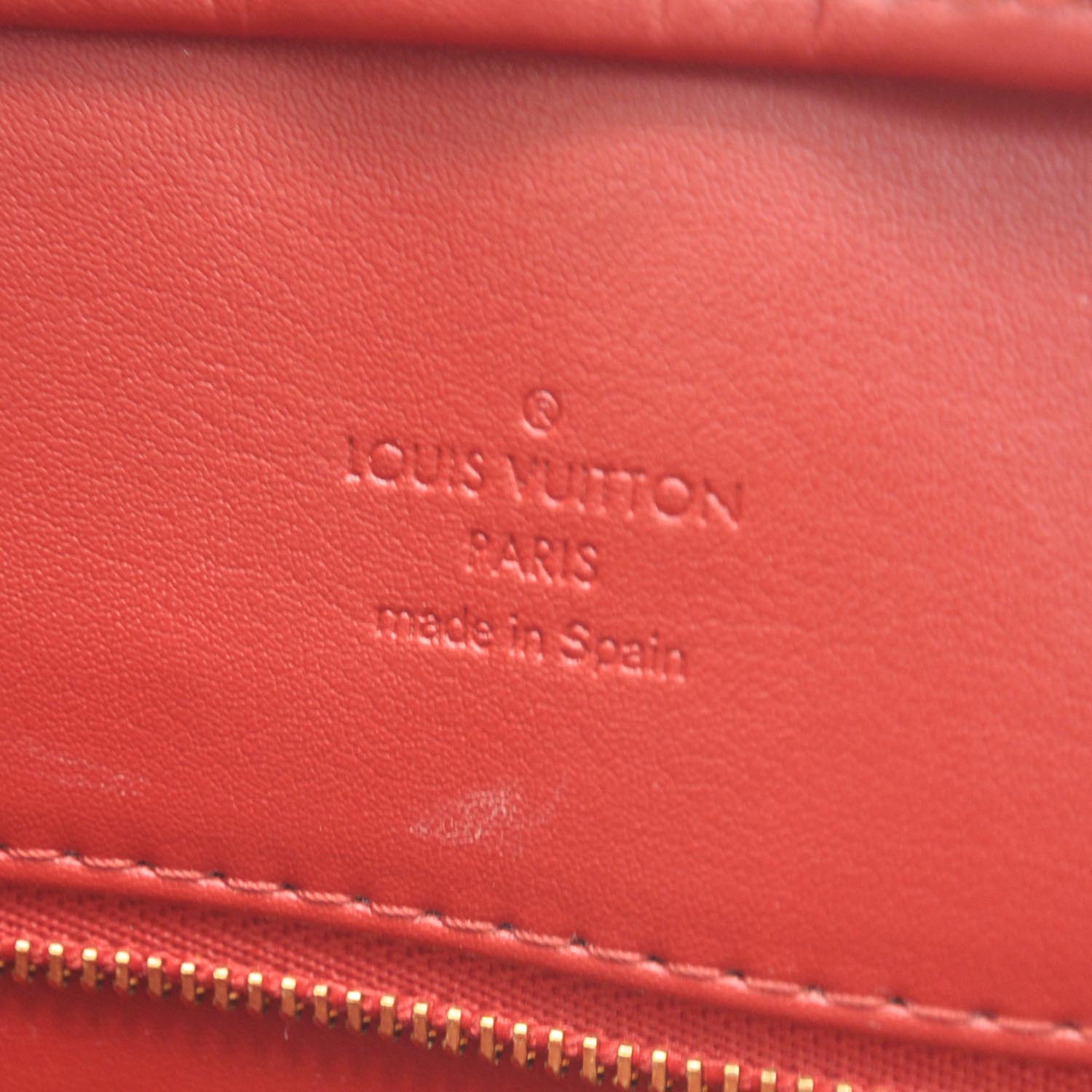 Louis Vuitton Vernis Houston Red 8 of 9