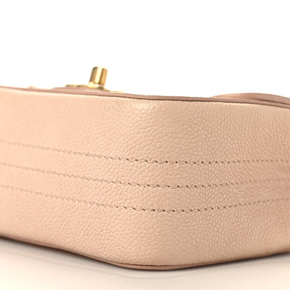 Chanel Grained Calfskin Mini Square Classic Pure Flap Nude 9 of 9