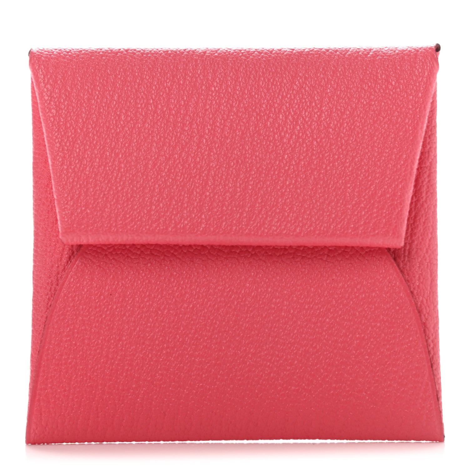 Hermes Chevre Mysore Bastia Coin Purse Rose Lipstick 1 of 7