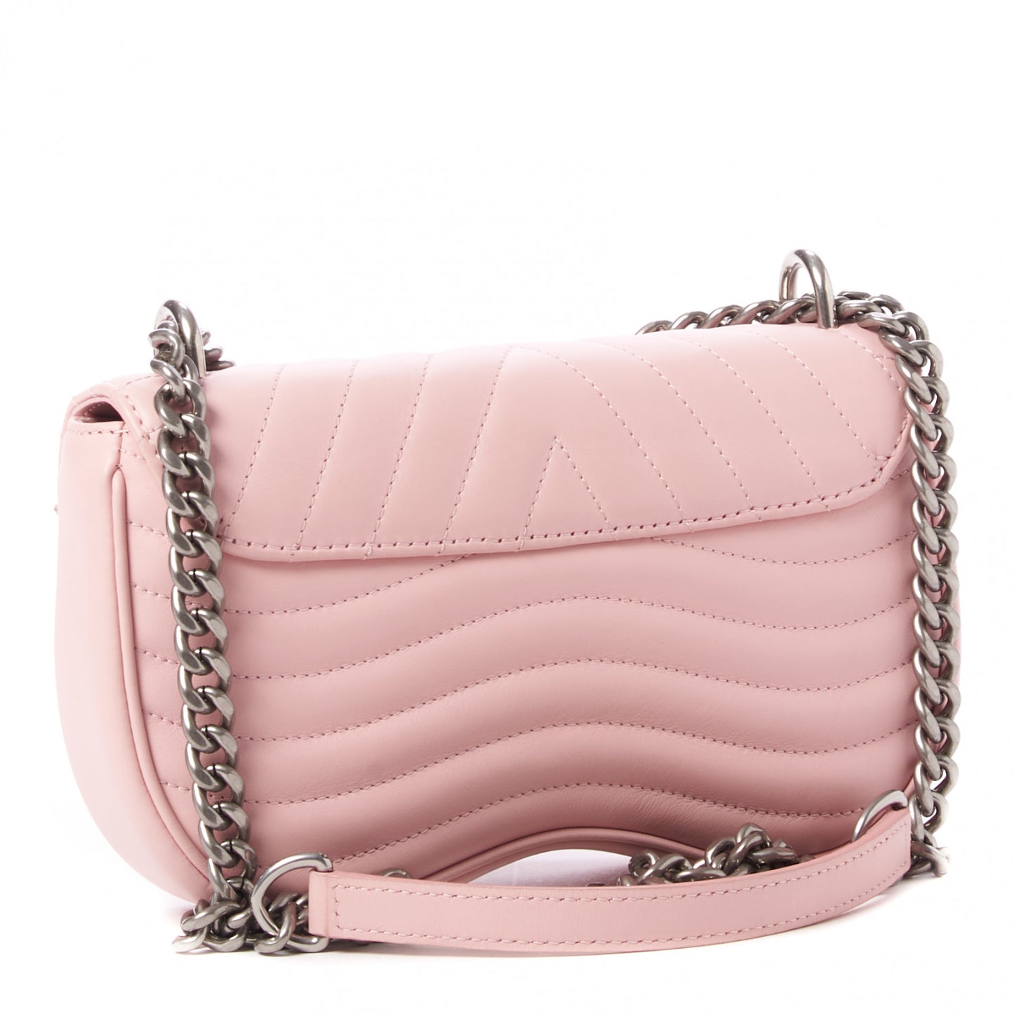 Calfskin New Wave Chain PM Smoothie Pink