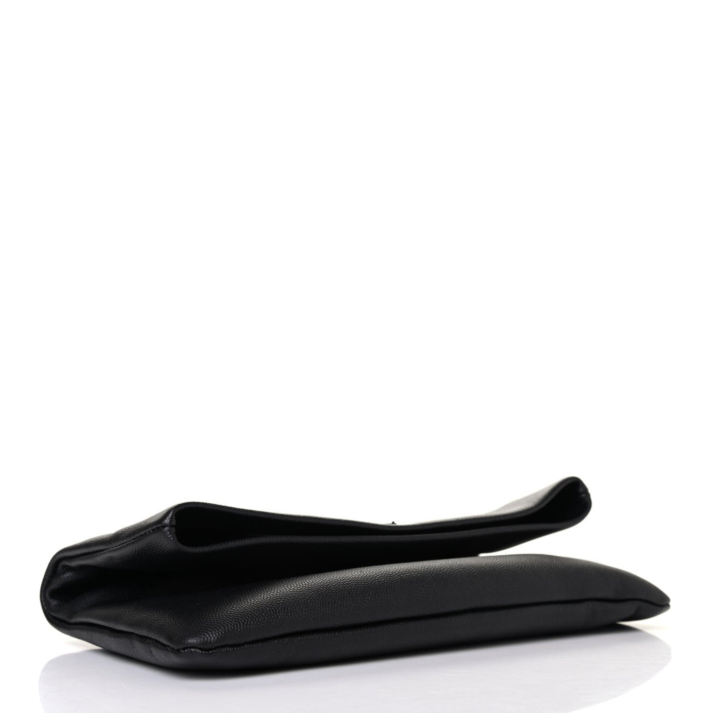 Grain De Poudre West Hollywood Monogram Fold Over Clutch Black