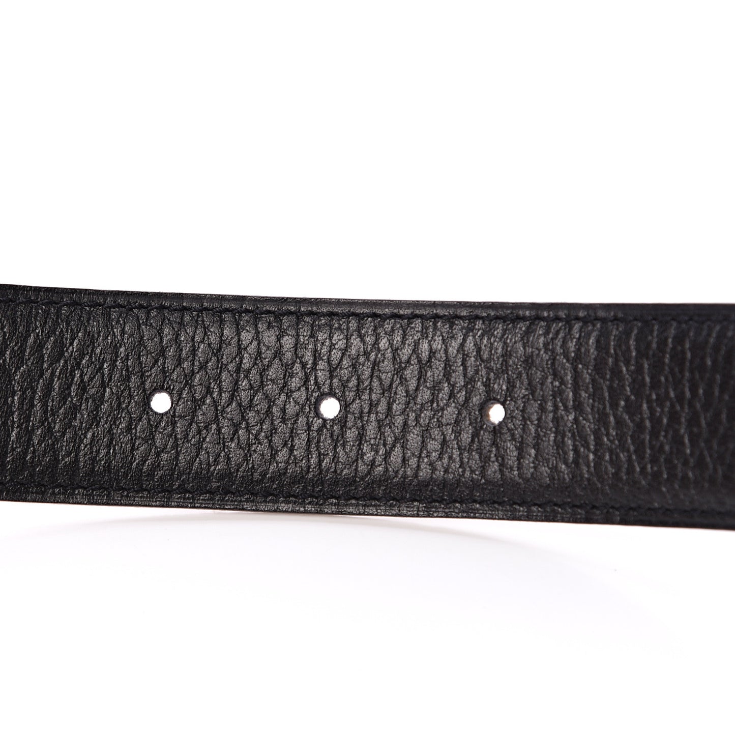 Togo Courchevel 32mm H Belt 80 Black Gold