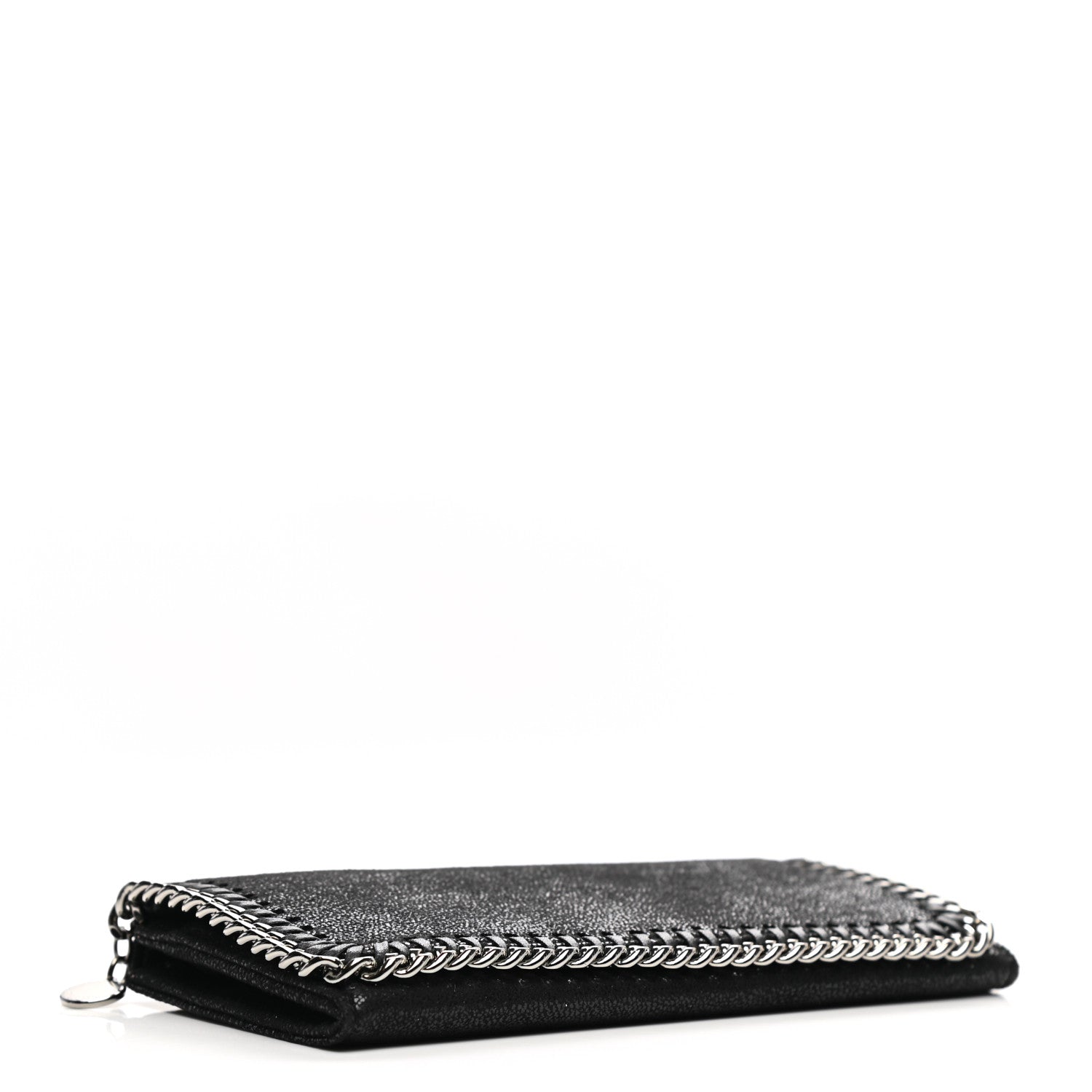 Stella McCartney Shaggy Deer Falabella Flap Wallet Black 4 of 7