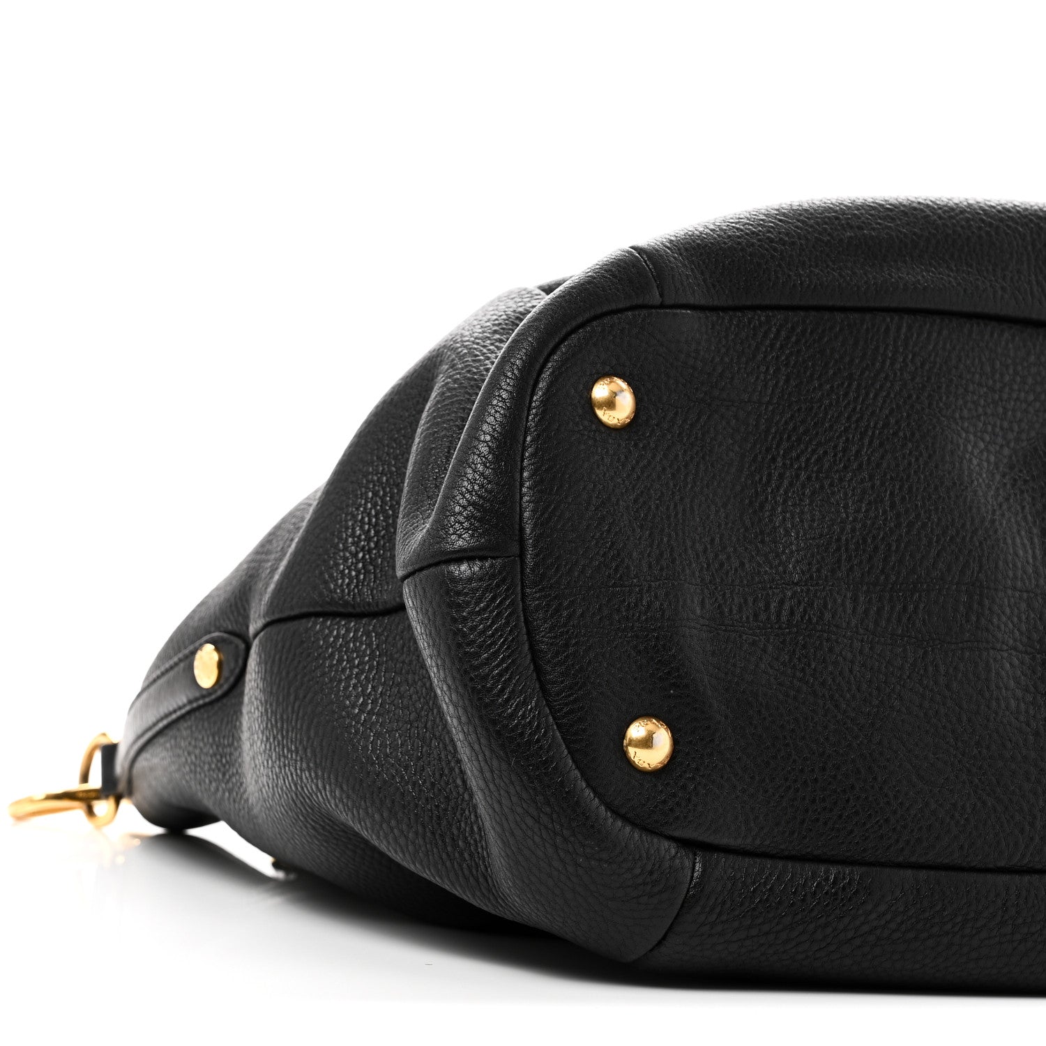 Prada Vitello Daino Shoulder Bag Black 8 of 9