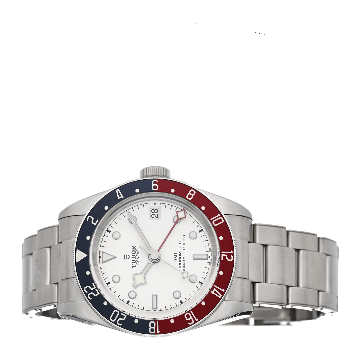 Stainless Steel 41mm Black Bay GMT Automatic Watch White 79830RB