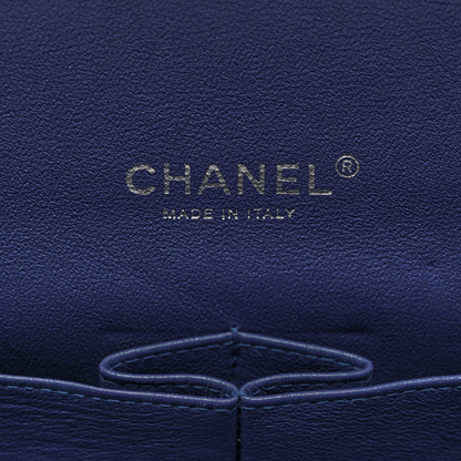 Chanel Patent Quilted Maxi Double Flap Blue 5 of 9