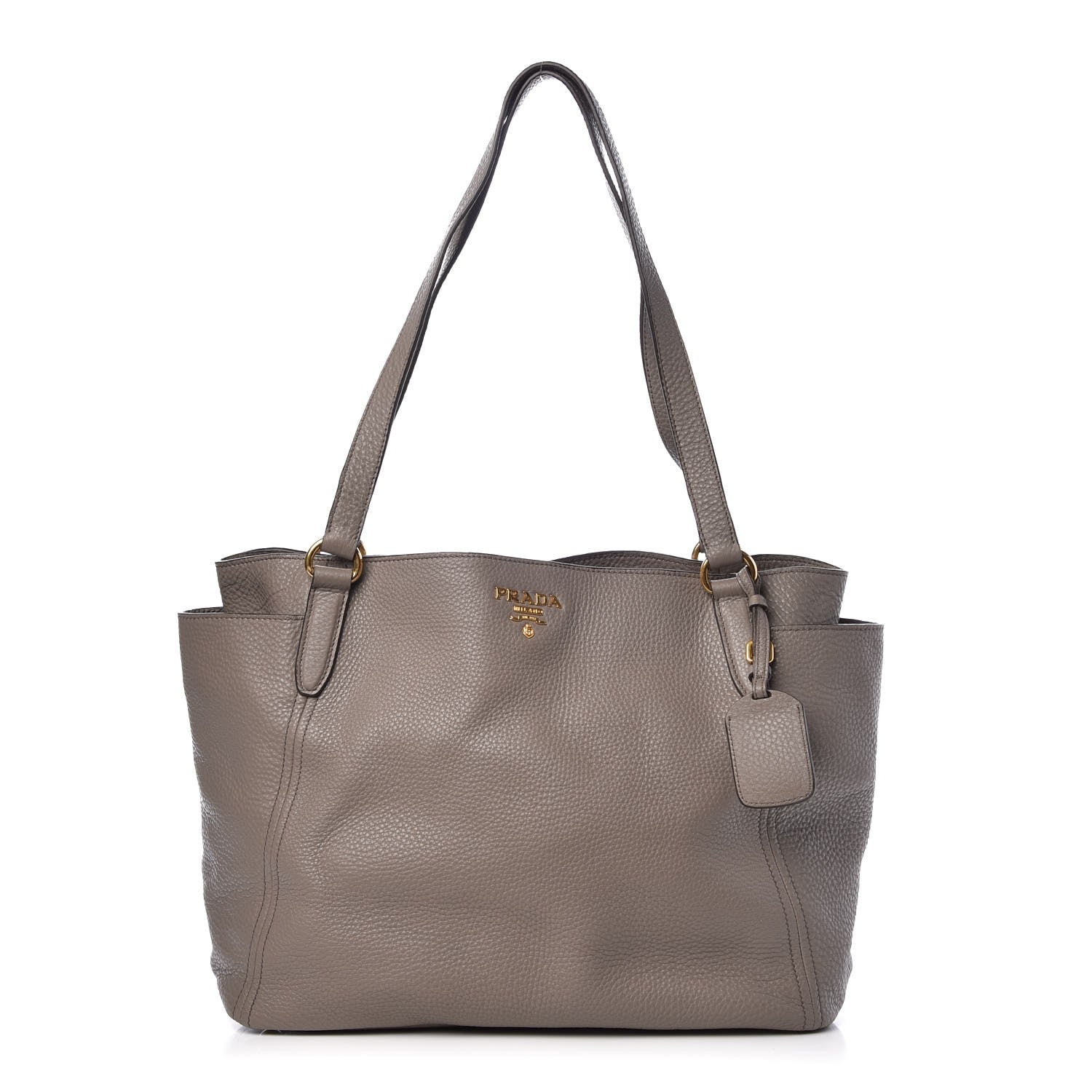 Prada Vitello Daino Side Pocket Tote Argilla 1 of 7