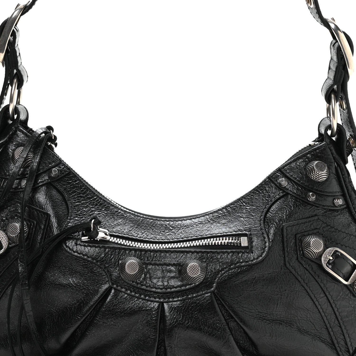 Balenciaga Agneau Arena Small Le Cagole Shoulder Bag Black 9 of 11