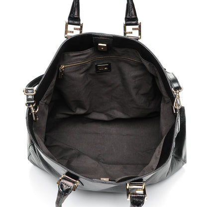 Fendi Vitello Acqua Large Twins Tote Black 5 of 7