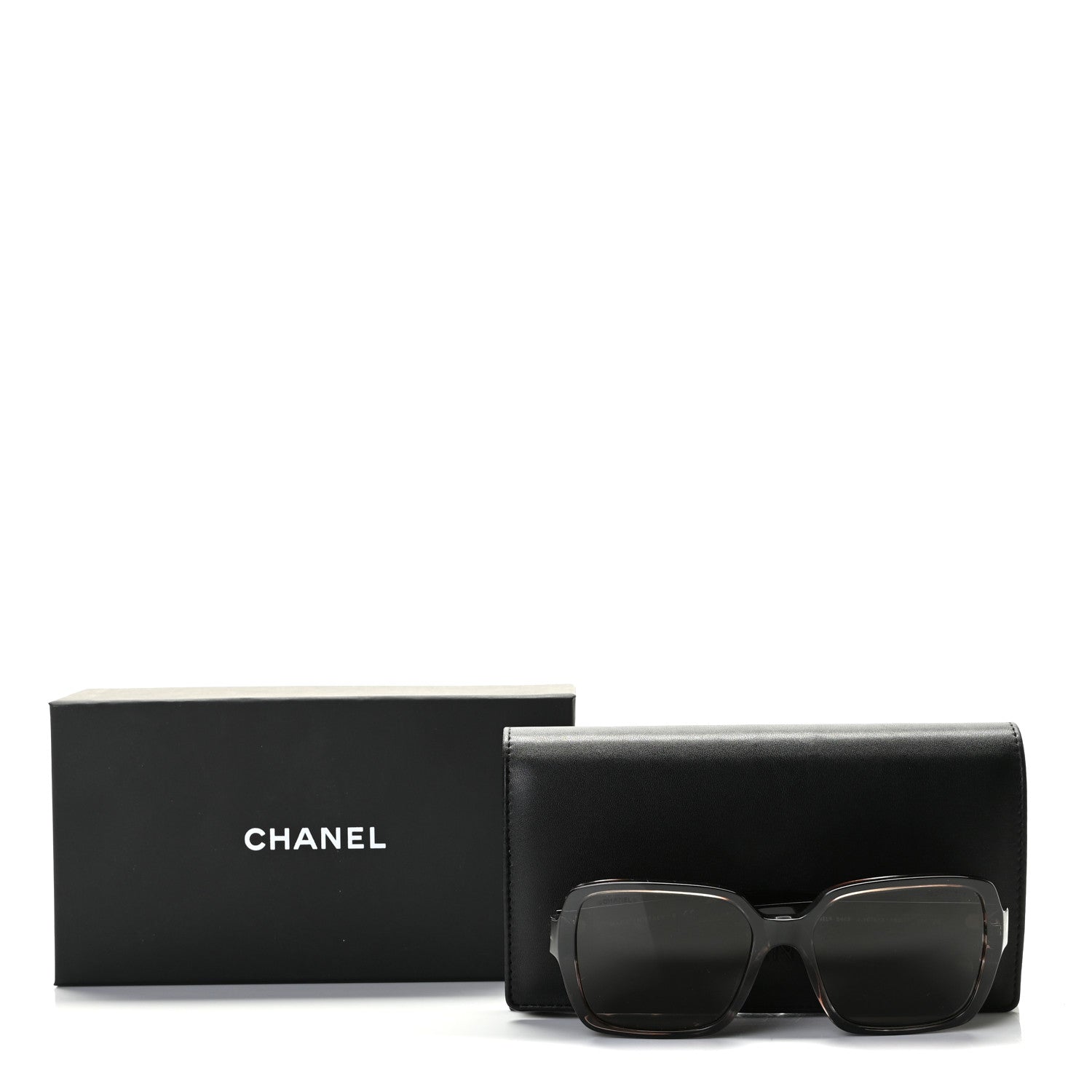 Chanel Acetate Polarized Square Striped Sunglasses 5408 Brown 8 of 8